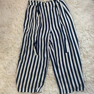 Striped Culotte Pants